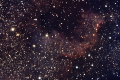 North American Nebula showing the Cygnus Wall